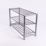 Cheap Metal Tube Shoe Rack 3 Tier For Small Spaces AE4020 