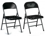 Cheap Black Heavy Duty Metal Folding Chairs AC0090 