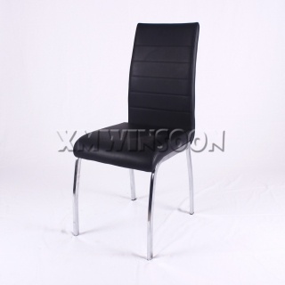 Leather And Metal Dining Chairs
