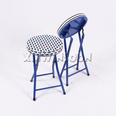 Metal Padded Folding Stool