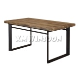 Faux Wood Outdoor Rectangular Dining Table MGO Top AB8010 
