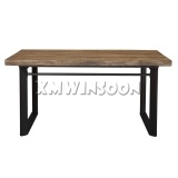 Faux Wood Outdoor Rectangular Dining Table MGO Top AB8010 