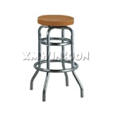 Backless Counter Height Metal Padded Swivel Bar Stools Without Back 29